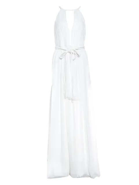 alice + olivia pleated maxi dress