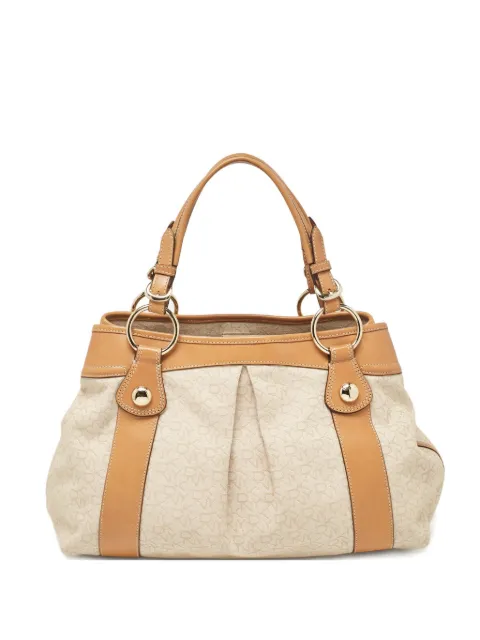 DKNY Vintage two-tone tote bag