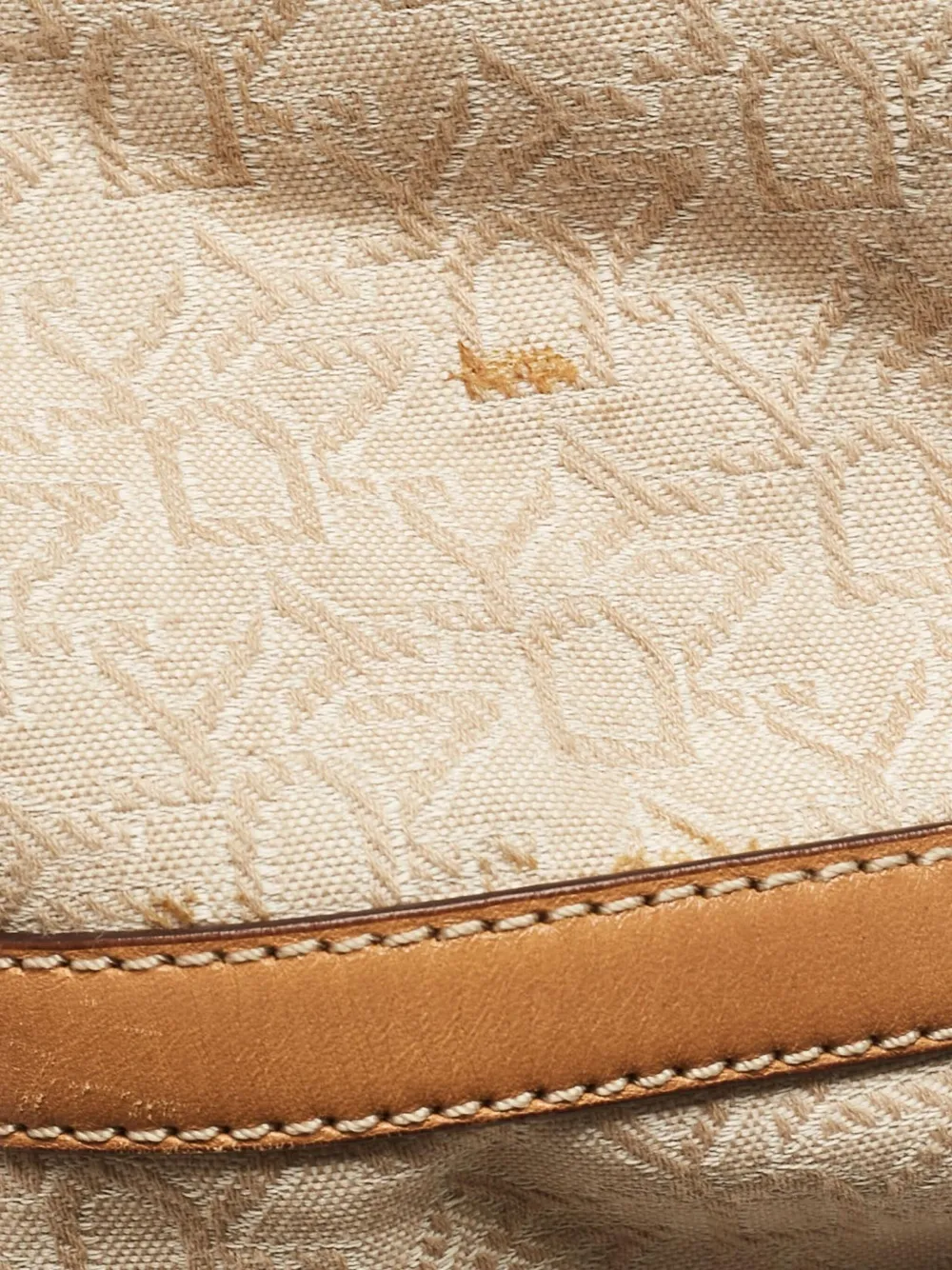 Pre-owned Dkny Vintage Two-tone Tote Bag In Neutral