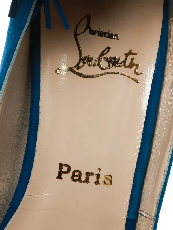 Christian Louboutin Pre-Owned 120mm Tina Pumps | Blue | FARFETCH