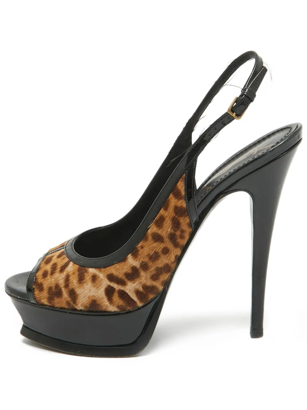 Saint Laurent Pre-Owned 110mm leopard-print heeled pumps | Brown | Image 1
