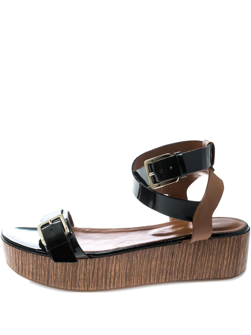 Sergio Rossi Vintage 45mm platform heeled sandals | Black | Image 1