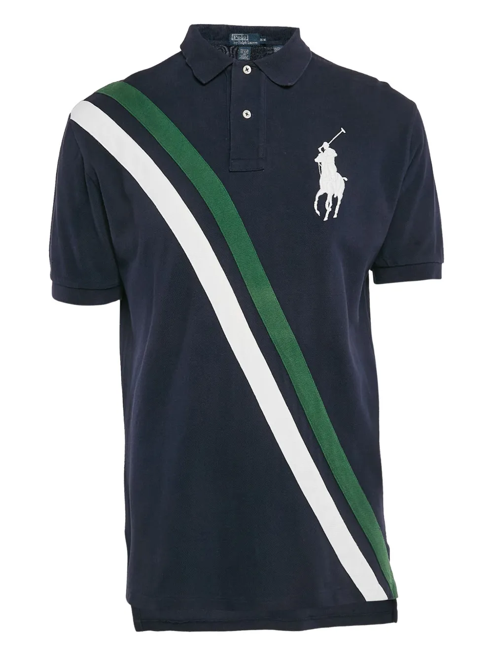 Polo Ralph Lauren Vintage pre-owned diagonal-stripe polo shirt | Blue | Image 1