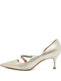 Christian Dior Pre-Owned pointed-toe crystal pumps - Gold