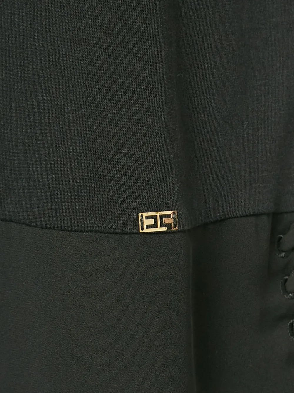 Elisabetta Franchi laced-detail Top | Black | FARFETCH GE