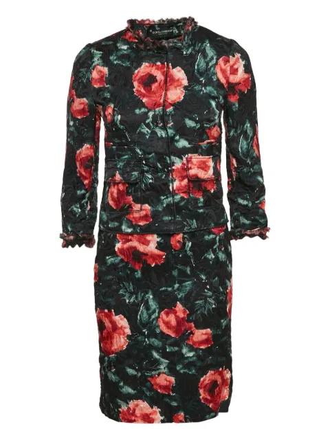 Dolce & Gabbana Pre-Owned 2024 floral-print silk dress (set of two)