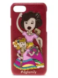 Dolce & Gabbana Pre-Owned Family leather iPhone 6 phone case - Red
