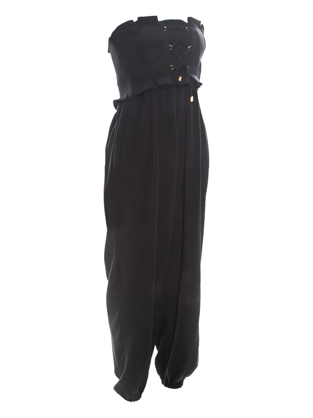 Pre-owned Temperley London Lace-up Jumpsuit In Black