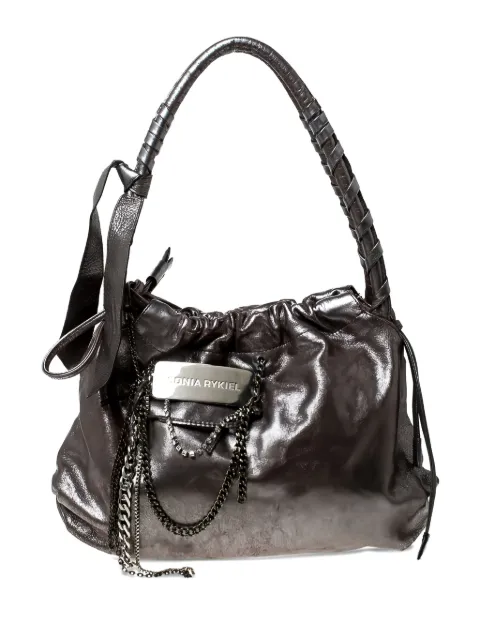 Sonia Rykiel Pre-Owned leather chain-link tote bag