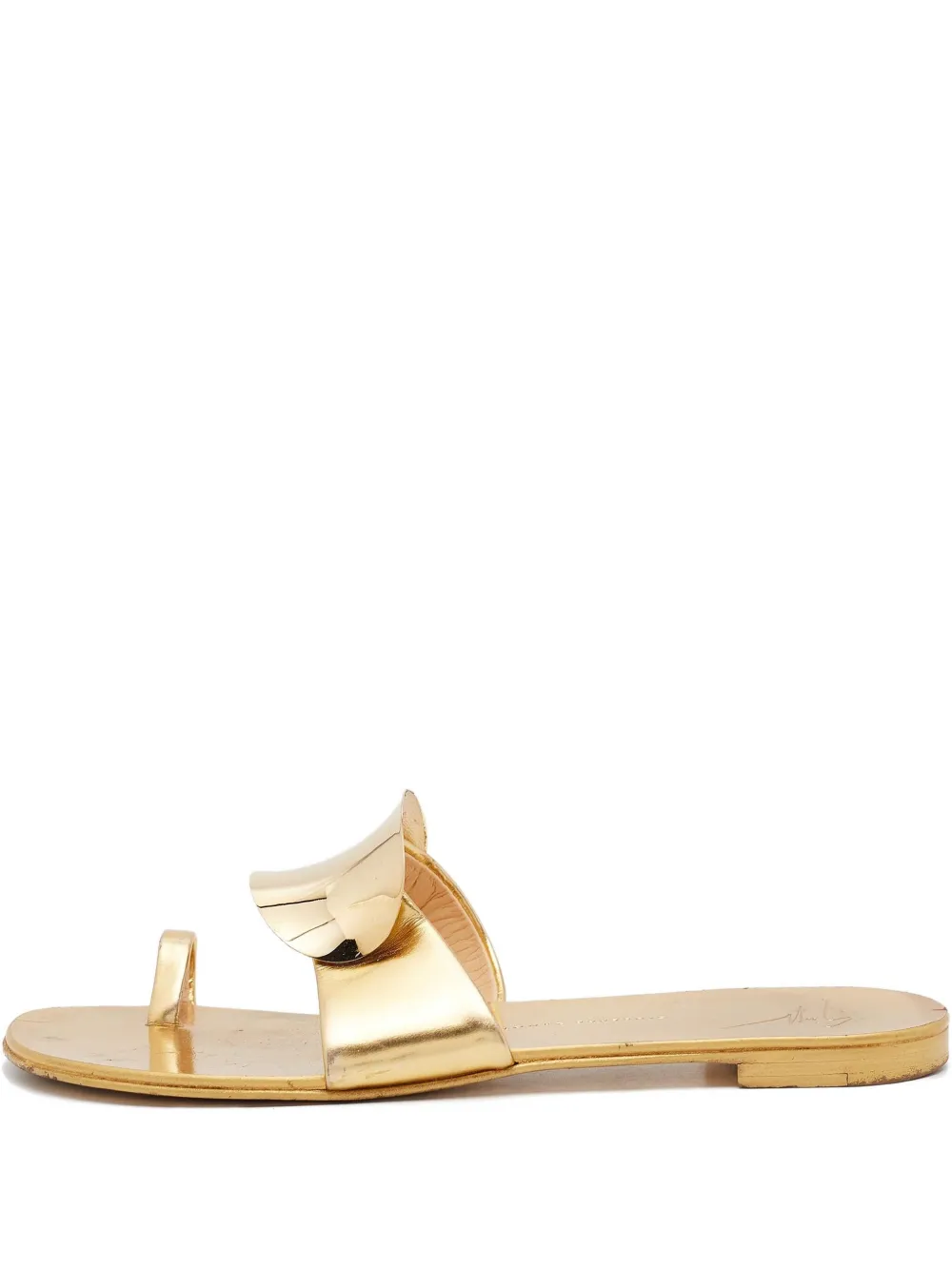 Giuseppe Zanotti Vintage toe-strap metallic sandals - Oro