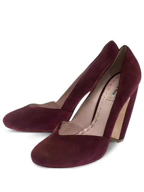 Miu Miu Pre-Owned 120mm suede pumps