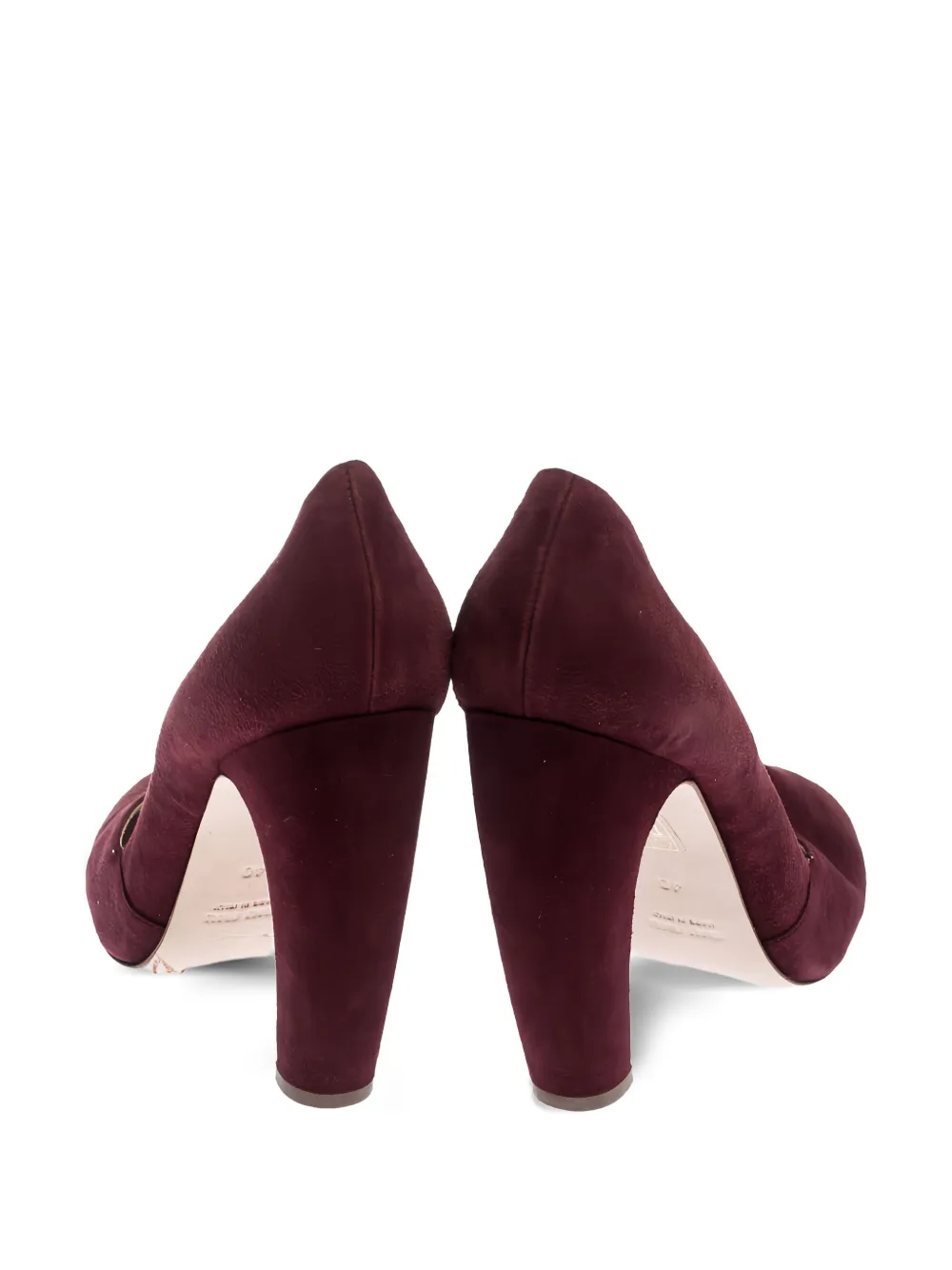 Miu Miu Pre-Owned Suède pumps - Rood