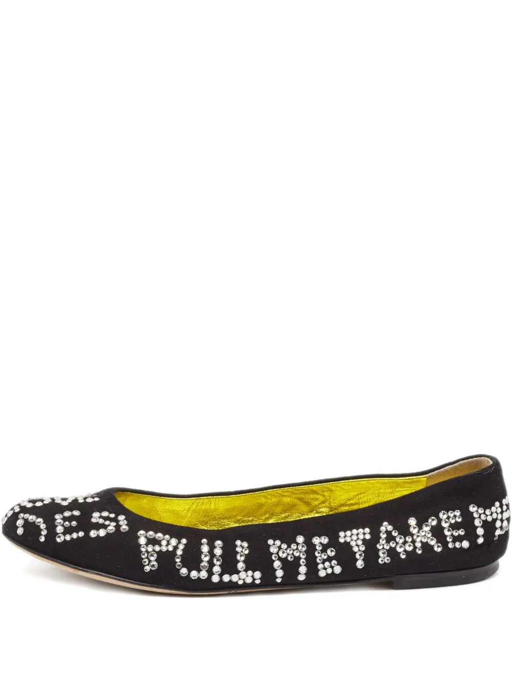 crystal-embellished ballet flats