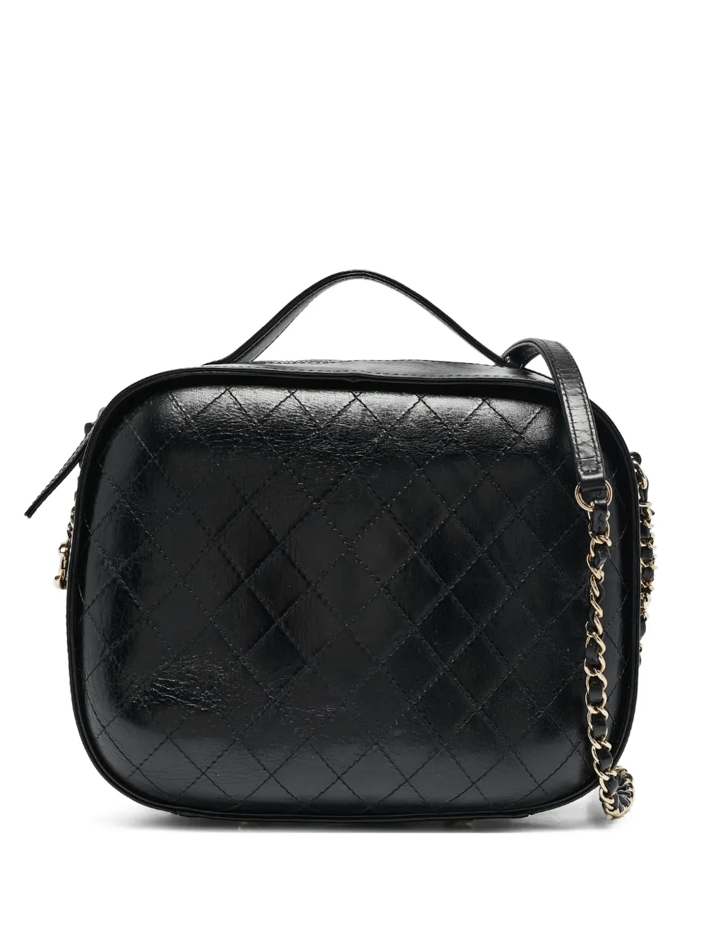 CHANEL Pre-Owned キルティングレザー ショルダーバッグ - ブラック CHANEL Pre-Owned キルティングレザー ショルダーバッグ - ブラック