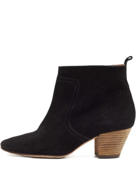 Isabel Marant Vintage pre-owned 50mm suede stacked-heel boots
