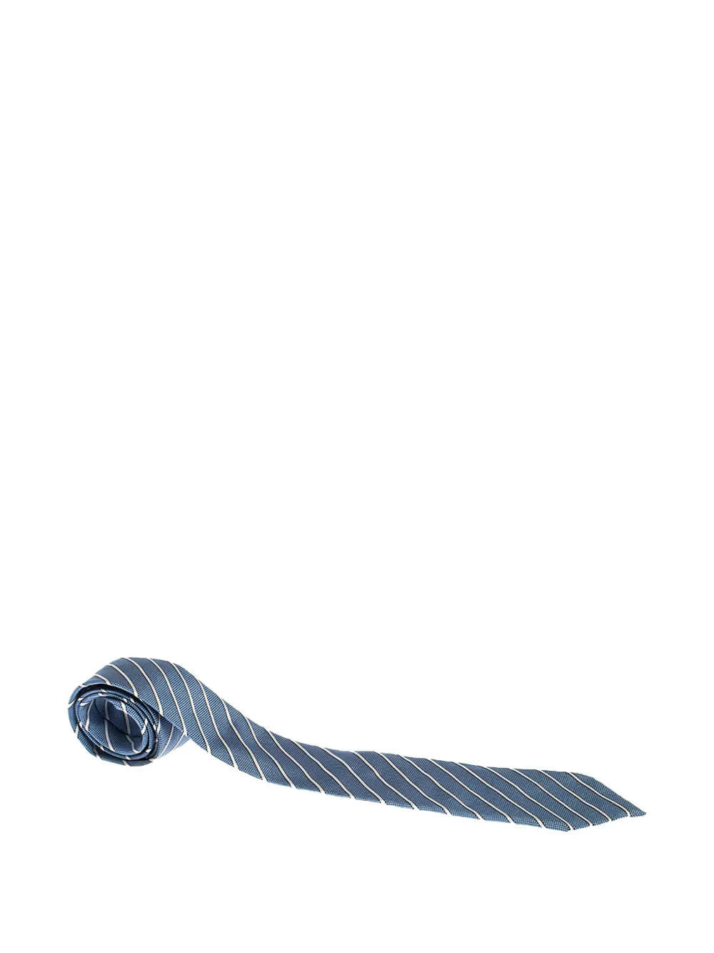diagonal-stripe silk tie