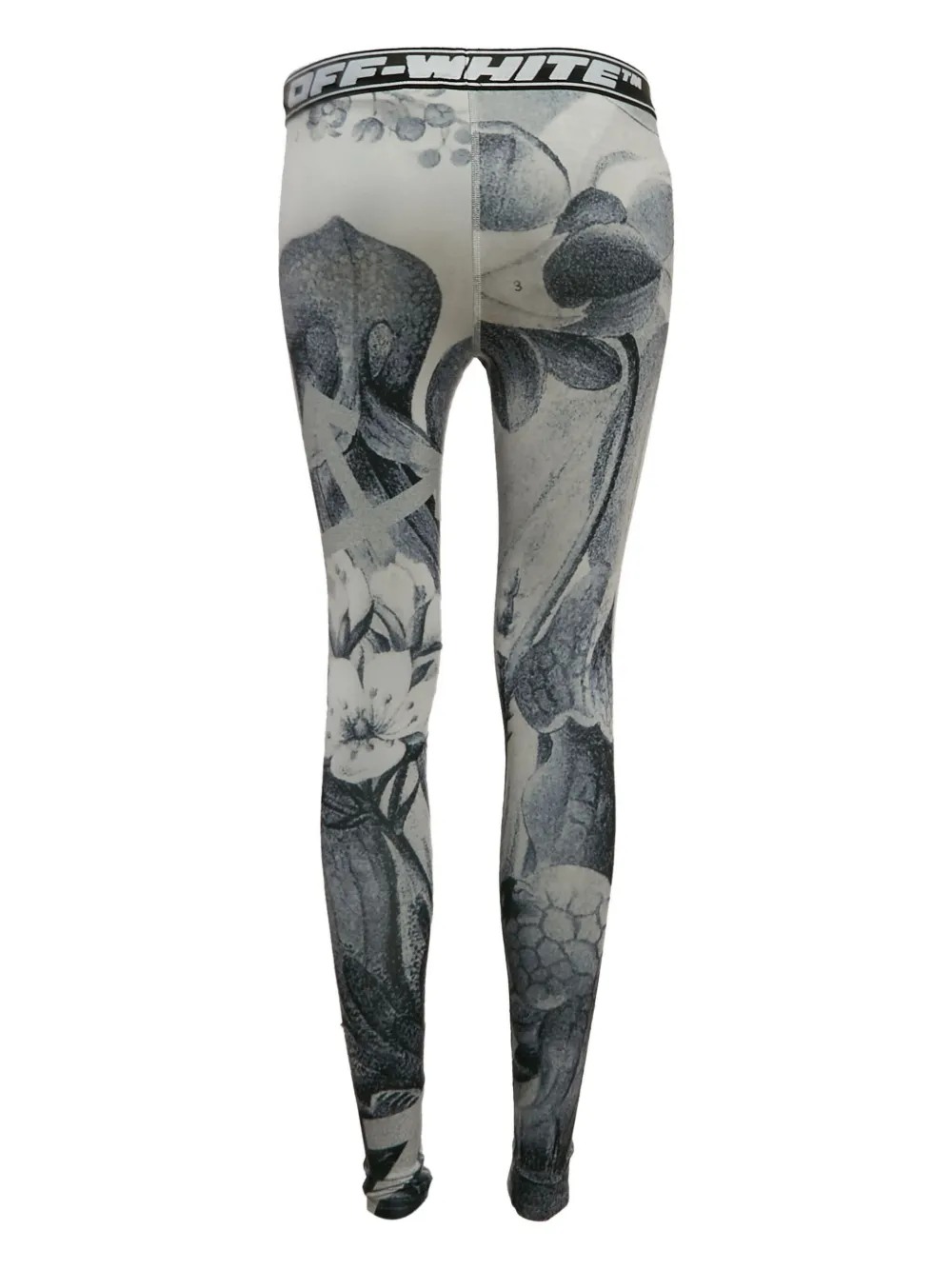 Off-White Pre-Owned Legging met bloemenprint - Grijs