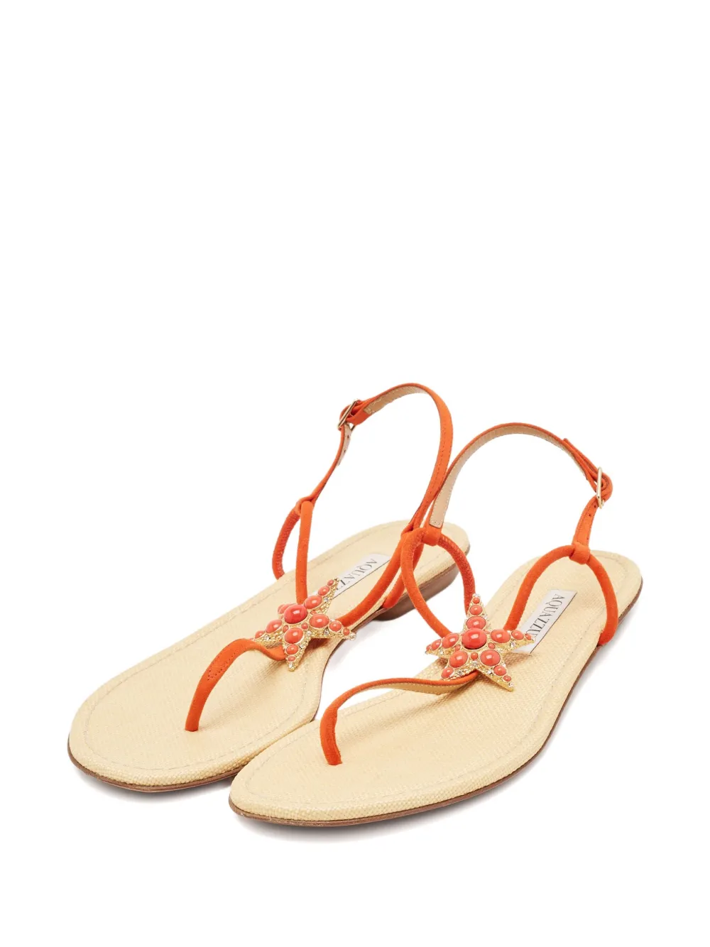 Aquazzura pre-owned starfish suede-strap sandals | Image 2