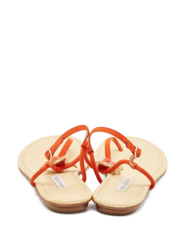 Aquazzura プレオウンド スターフィッシュ サンダル | オレンジ