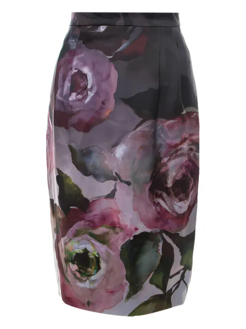Escada Pre-Owned 2024 floral-print skirt