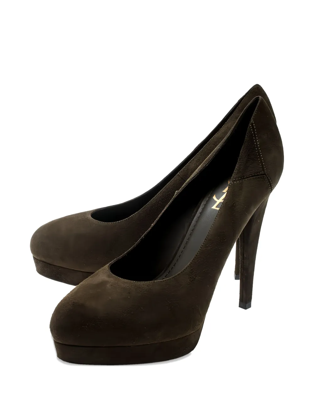 Saint Laurent Pre-Owned 2024 125mm Paris pumps | Green | Image 1