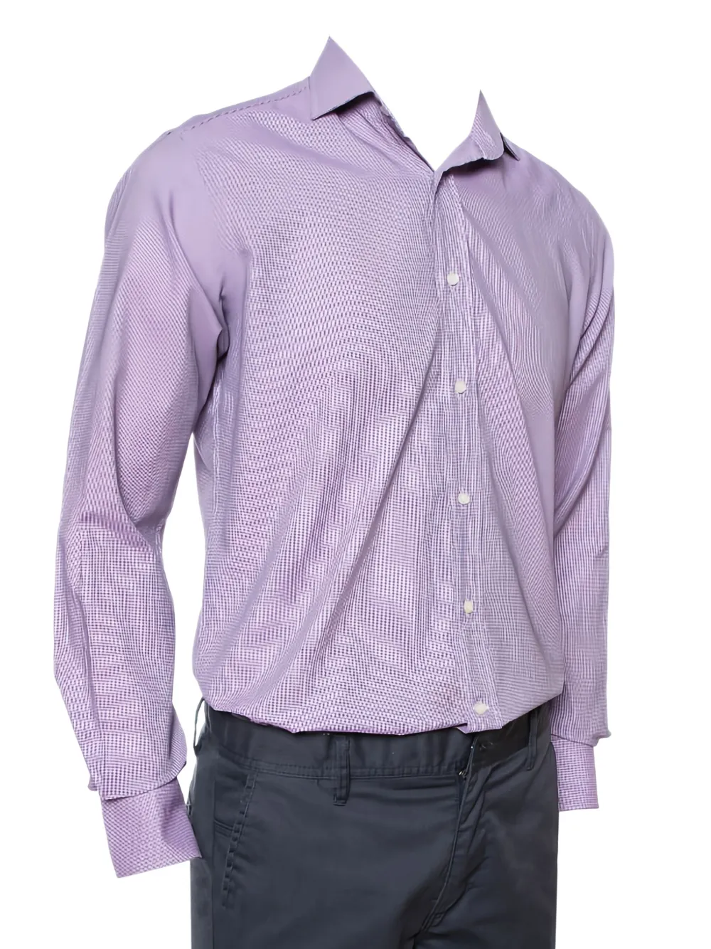 Etro Pre-Owned Hemd mit Hahnentrittmuster | Violett | Image 1