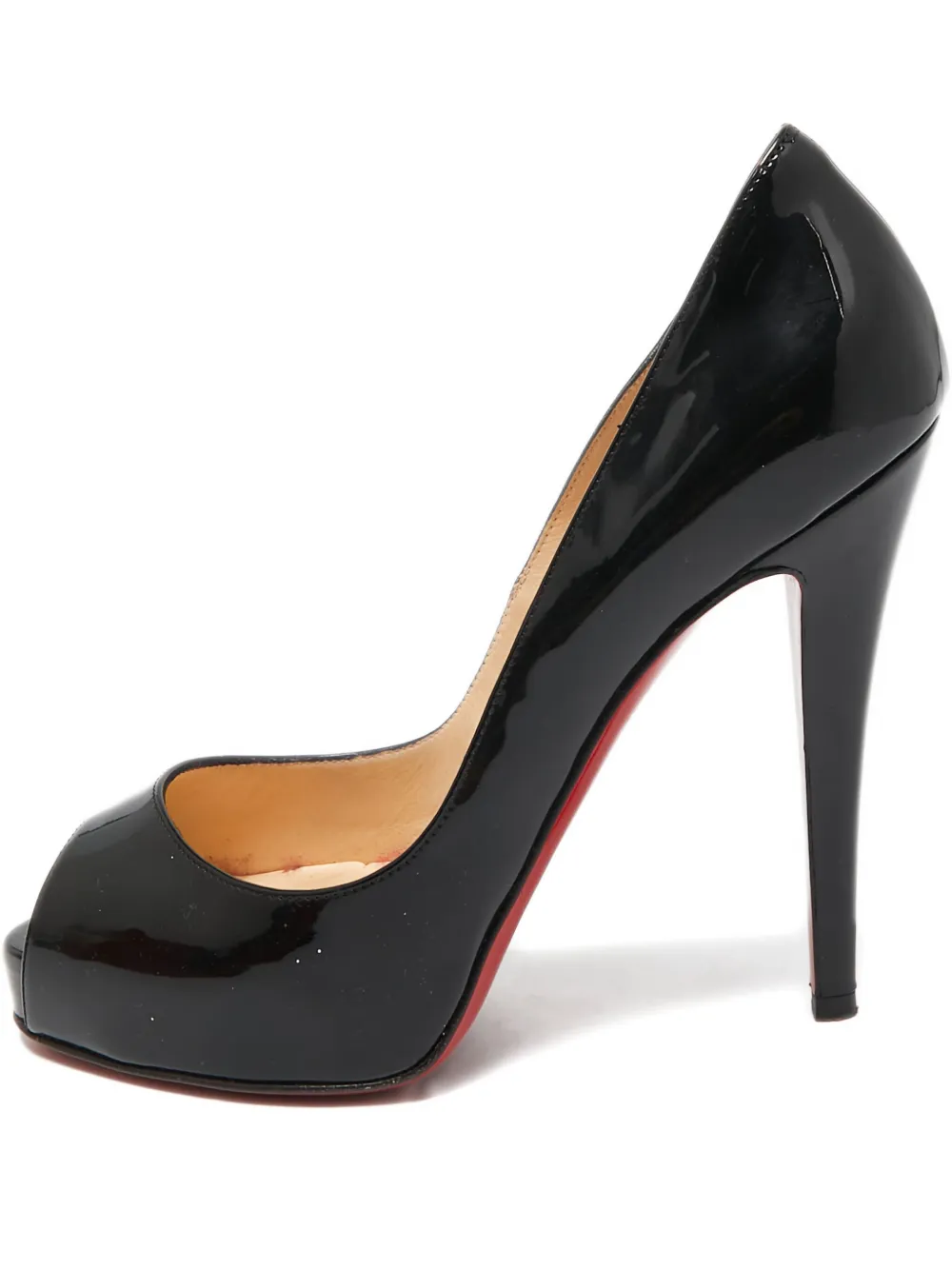 Christian Louboutin Pre-Owned Very Privé 115mm エナメルレザーパンプス - ブラック Christian Louboutin Pre-Owned Very Privé 115mm エナメルレザーパンプス - ブラック