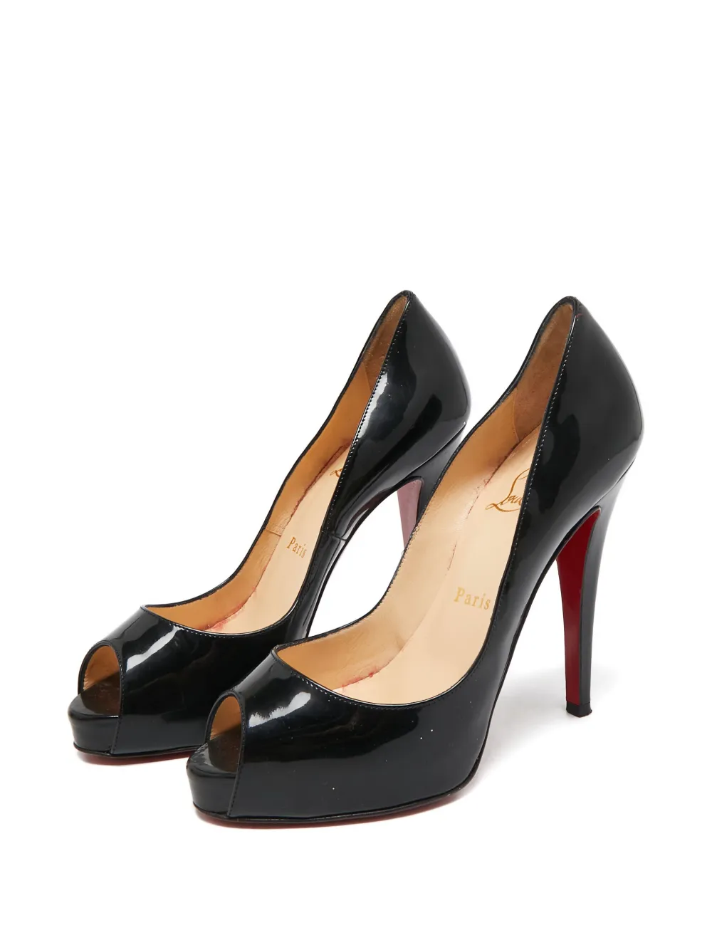 Christian Louboutin Pre-Owned 115 mm Very Privé lakleren pumps - Zwart