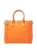 MCM Pre-Owned leather stud-detail tote bag - Orange