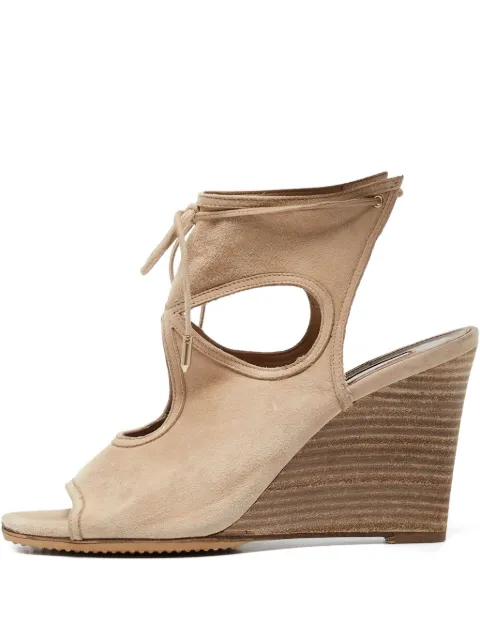 Aquazzura leather wedge sandals