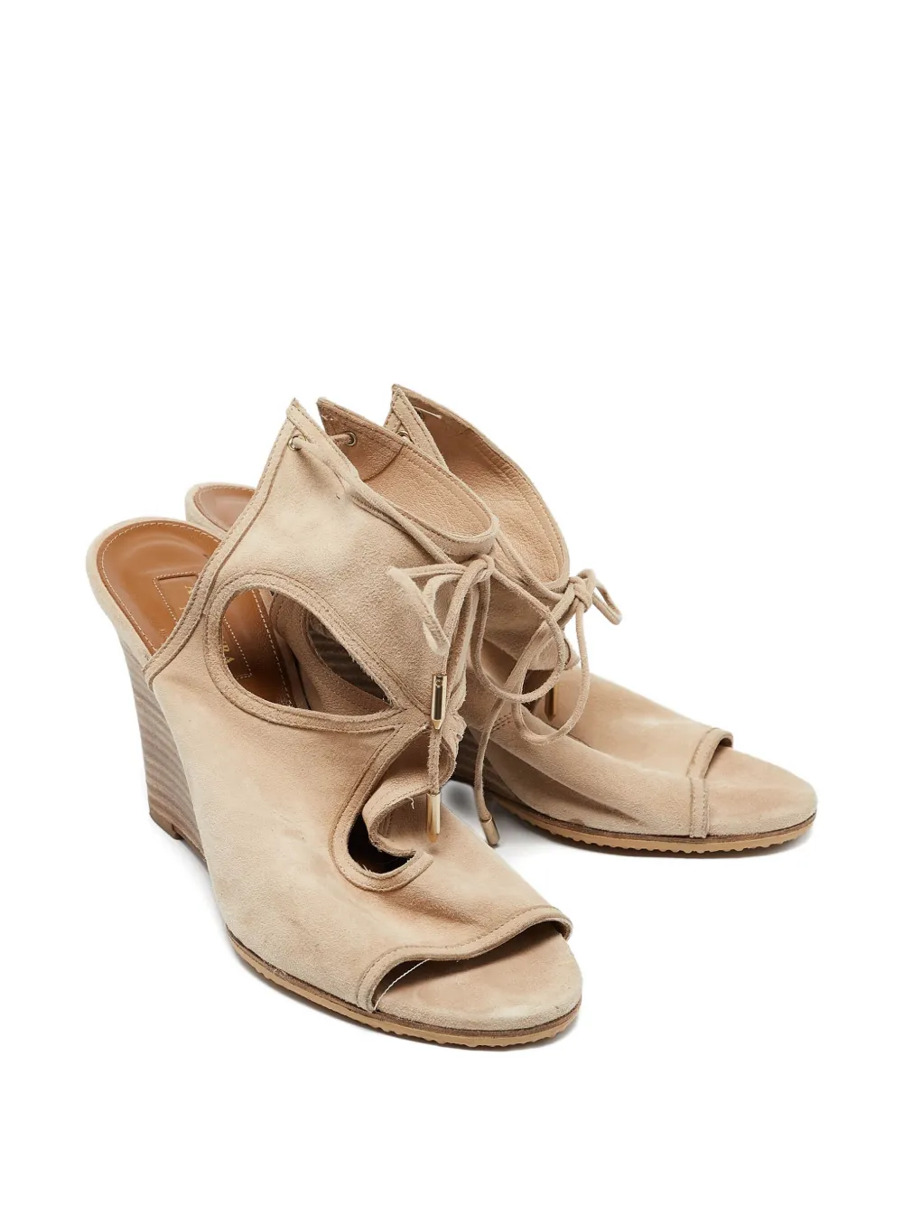Aquazzura leather wedge sandals | Image 2