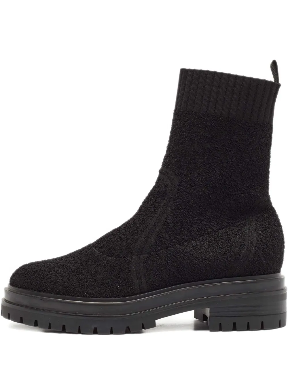 Gianvito Rossi pre-owned knitted ankle boots | Black | Image 1