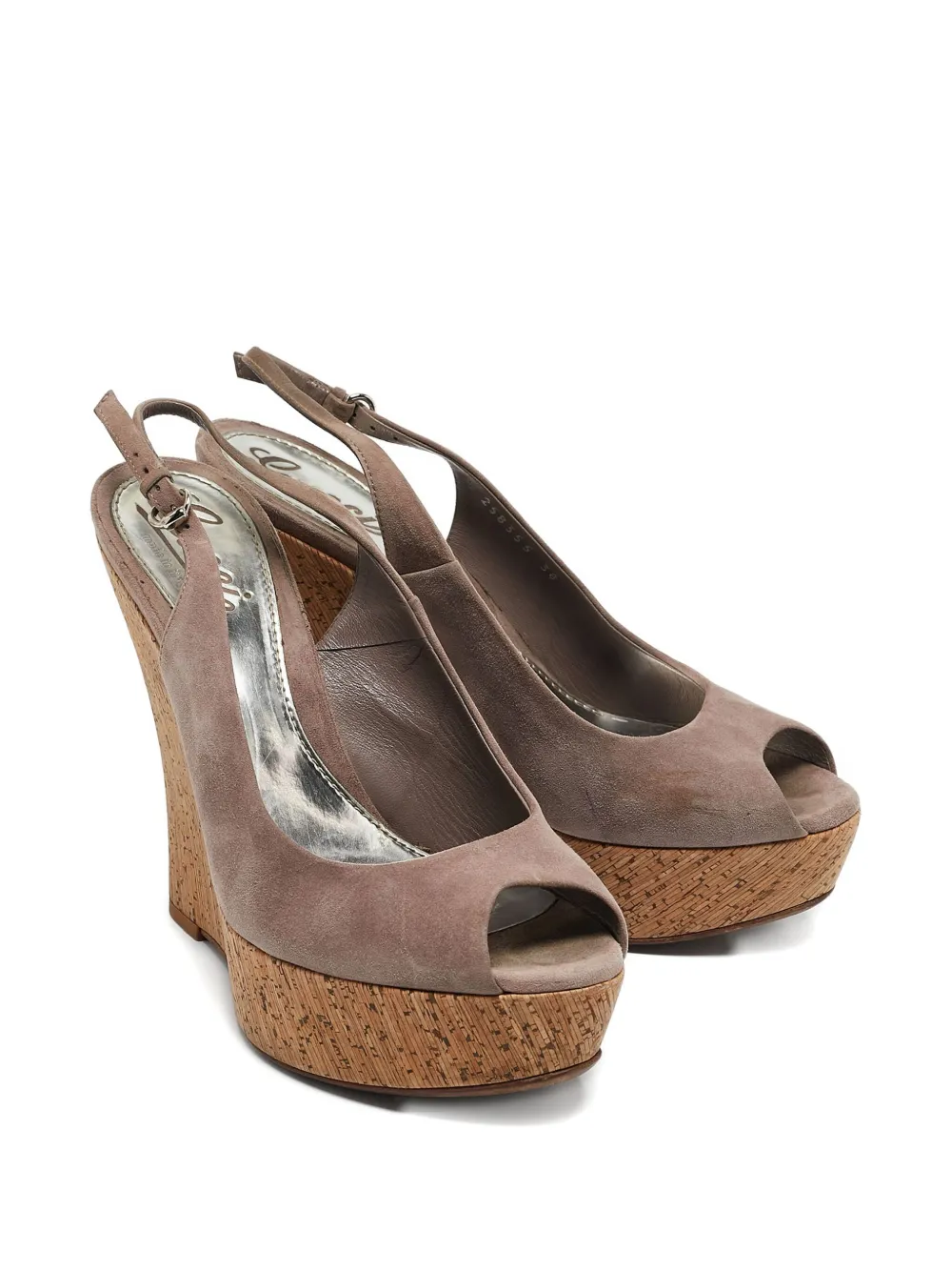 Gucci Pre-Owned Sandalen met sleehak - Paars