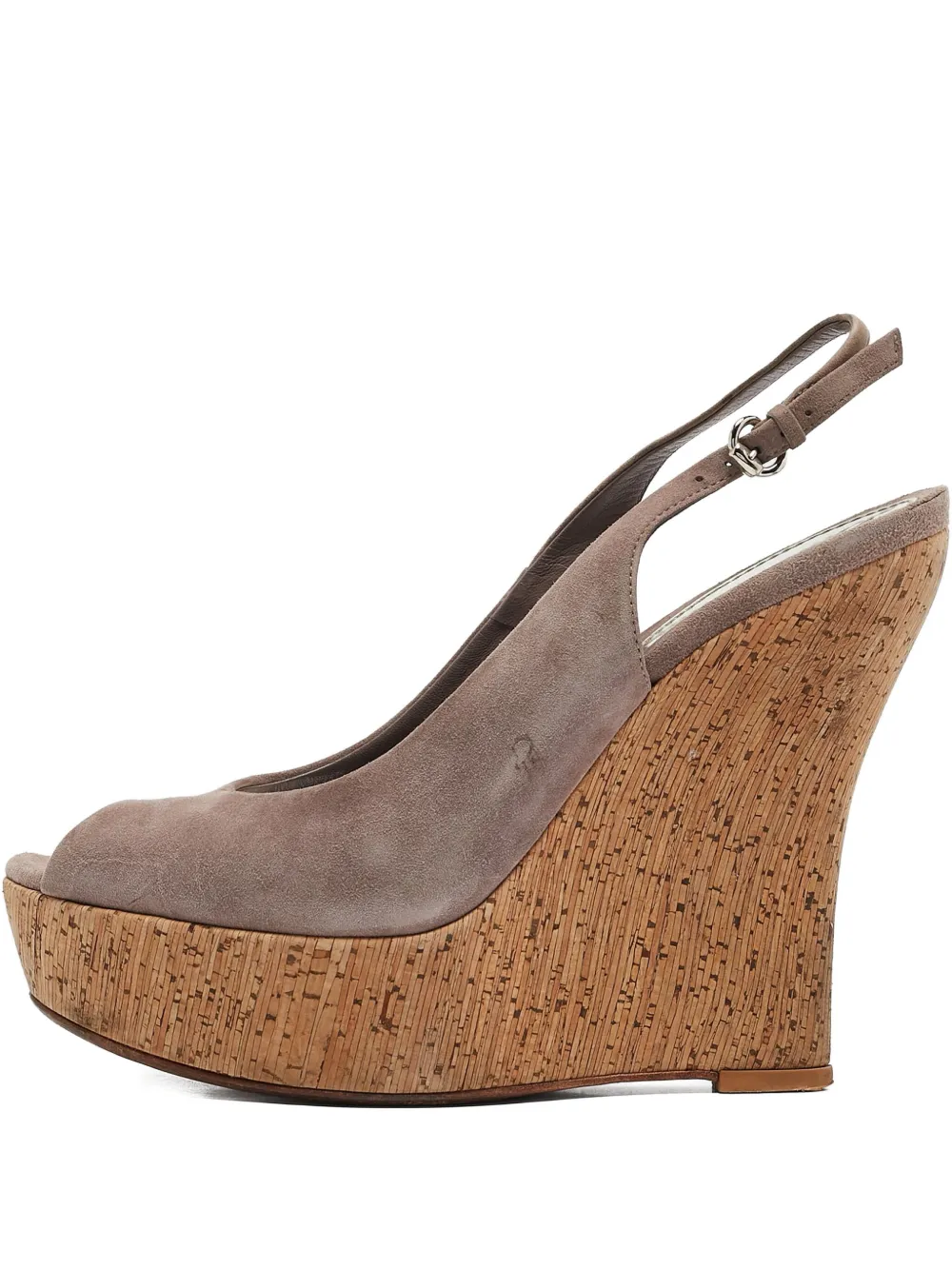 Gucci Pre-Owned leather wedge sandals | Purple | Image 1