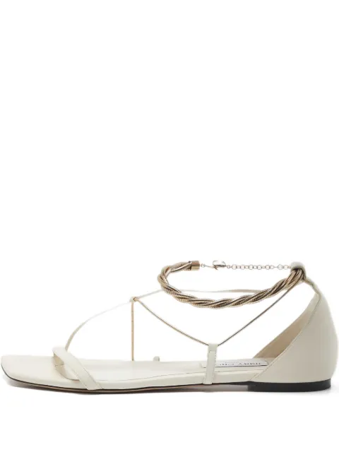 Jimmy Choo Pre-Owned leather chained sandals