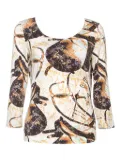 Escada Pre-Owned abstract-pattern blouse - Neutrals