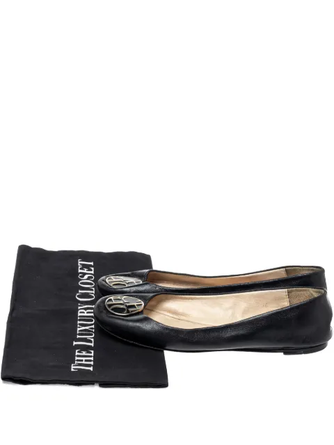 Carolina Herrera Vintage pre-owned leather ballet flats