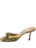 Jimmy Choo Pre-Owned satin heeled sandals - Green