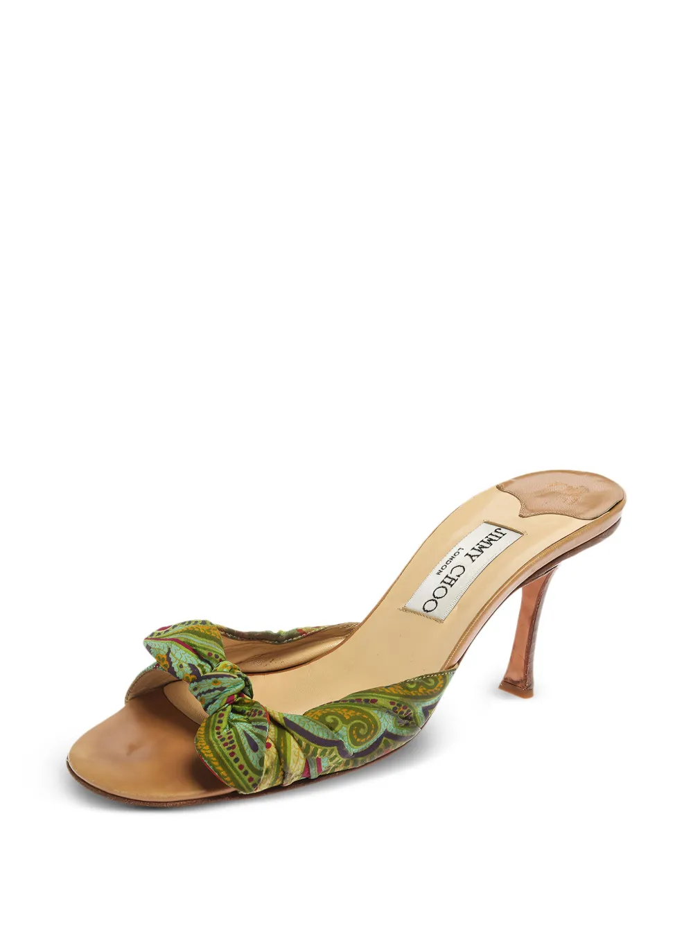 Jimmy Choo Pre-Owned satin heeled sandals | Image 2