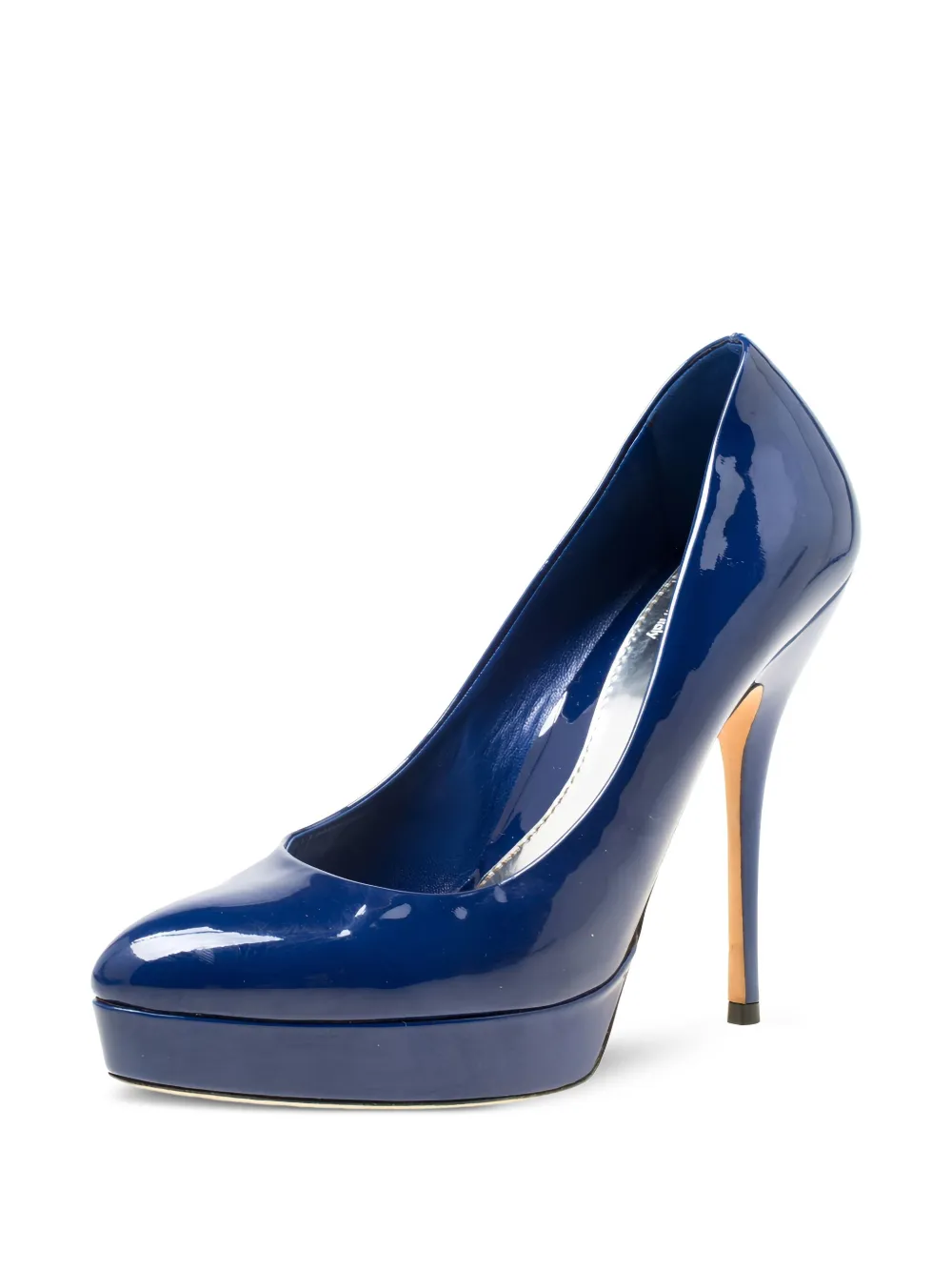 Gucci Pre-Owned 125 mm pumps met gelakte afwerking - Blauw