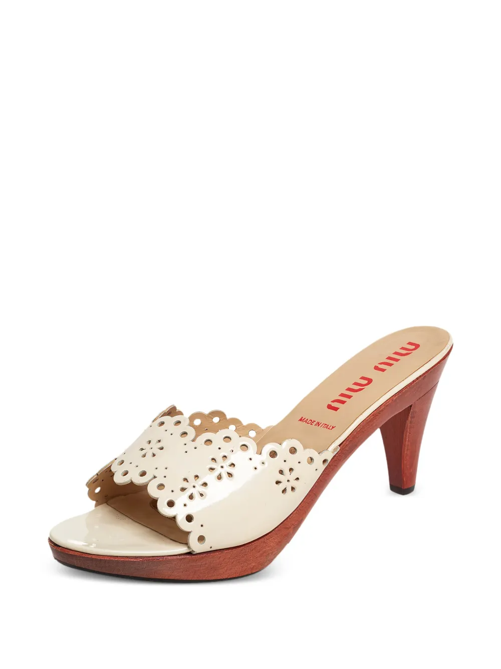 Miu Miu Pre-Owned Mules aus Leder 85mm | Image 2