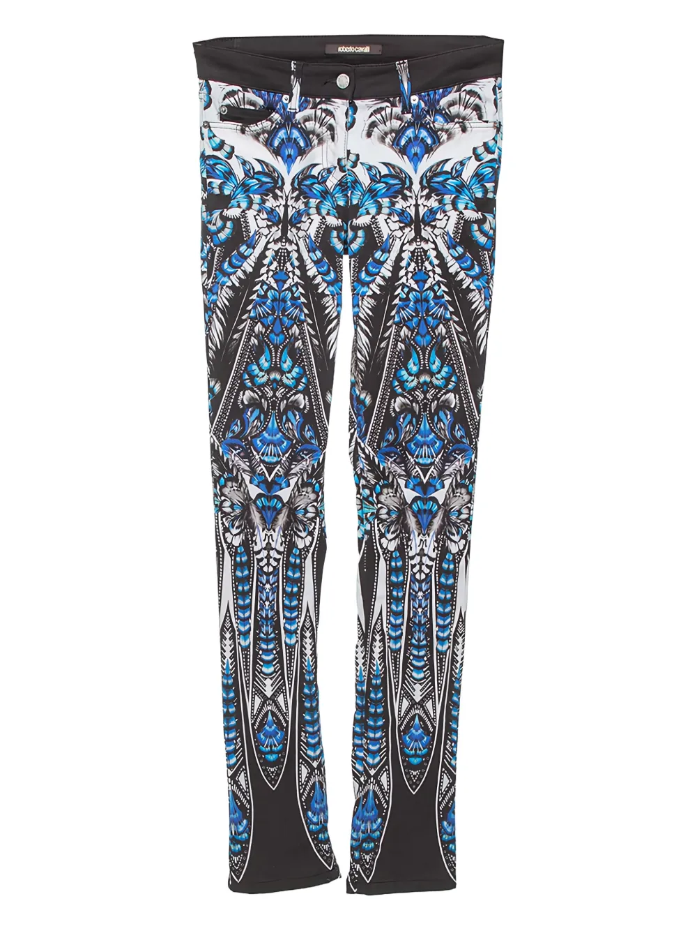 Roberto Cavalli Vintage Pantaloni con stampa - Blu