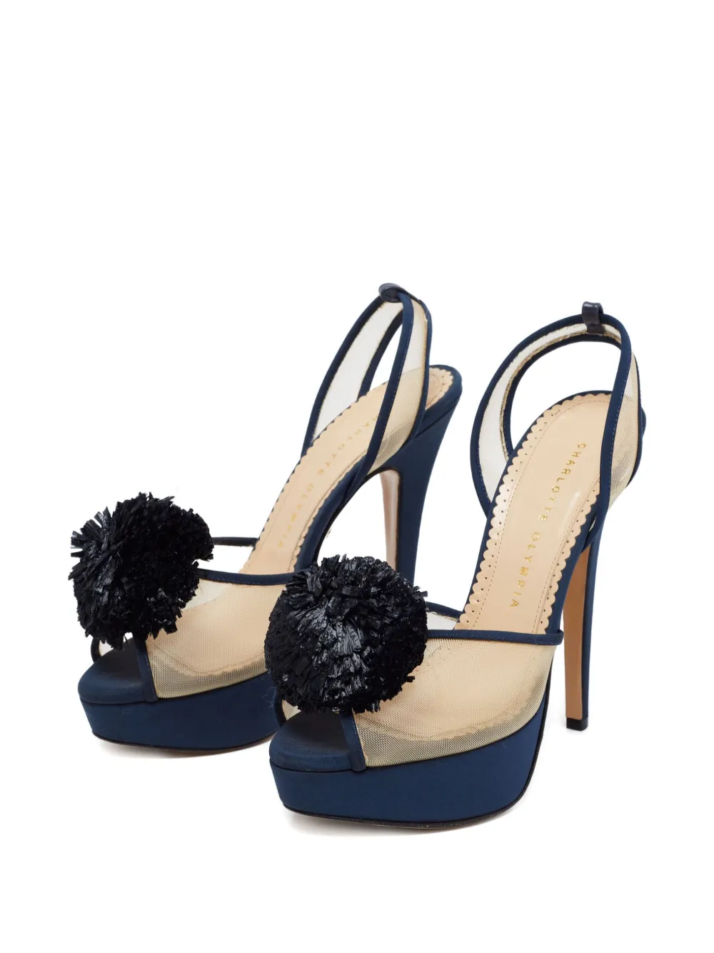 Charlotte Olympia mesh pompom sandals | Heeled Sandals | Image 2