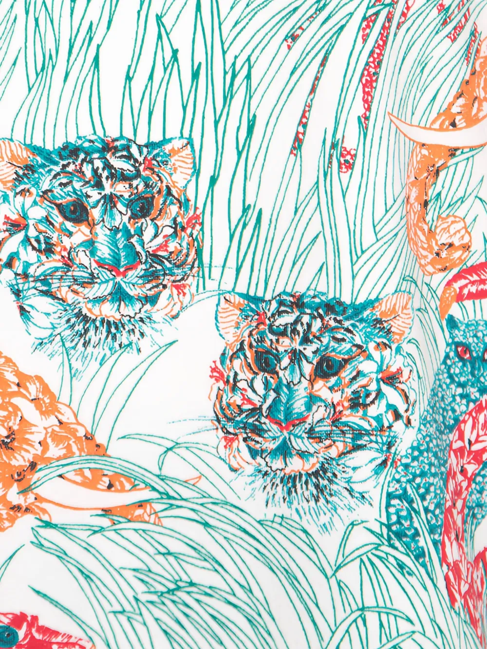 Pre-owned Paul & Joe  Jungle-print T-shirt In White