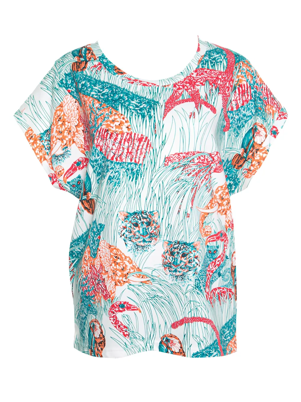 Paul & Joe playera con estampado de jungla de archivo | blanco | Image 1