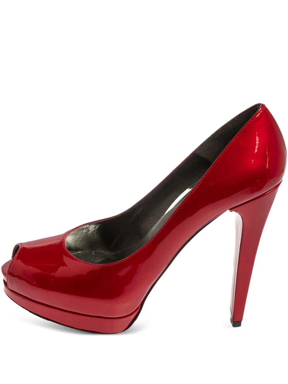 Stuart Weitzman 漆皮露趾高跟鞋（13厘米，典藏款） | 红色 | Image 1