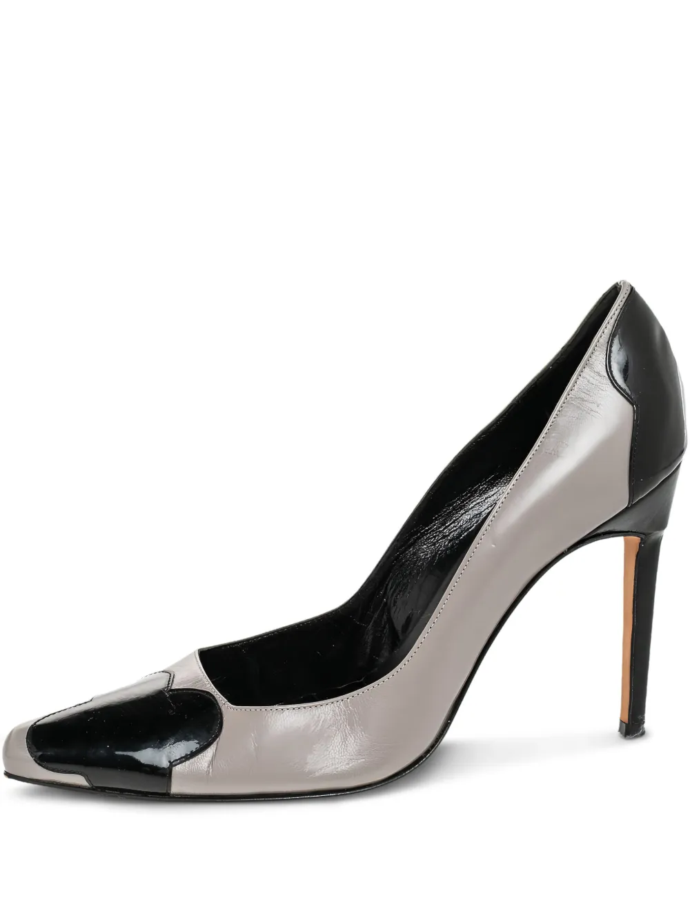 Manolo Blahnik 105mm Adra leather heart-detail pumps - Nero