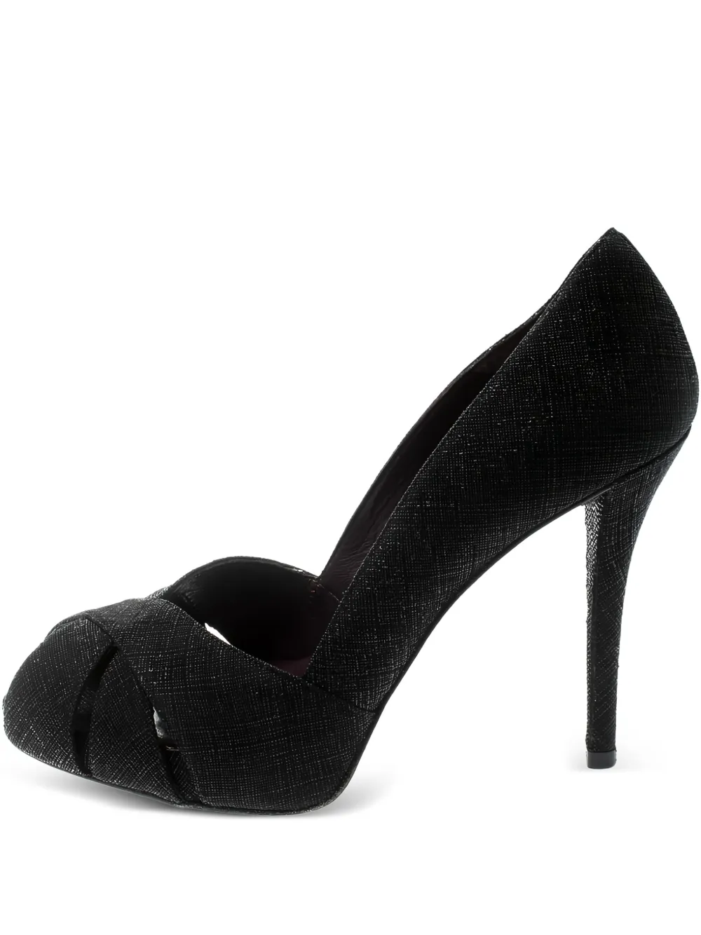 115mm peep-toe platform pumps