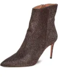 Aquazzura pre-owned 85mm side-zip booties - Brown