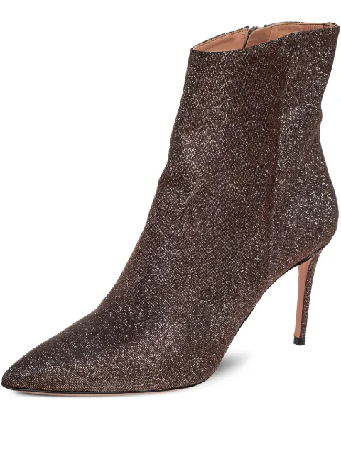 Aquazzura pre-owned 85mm side-zip booties